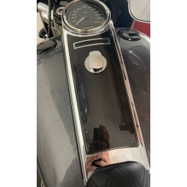 Carbon dash insert for Harley Road King