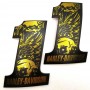 #1 Eagle black\gold tank emblems for Harley