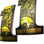 #1 Eagle black\gold tank emblems for Harley