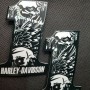 #1 Eagle black\white tank emblems for Harley