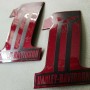 #1 Punisher black\candy red tank emblems for Harley