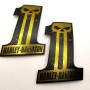 #1 Punisher black\gold tank emblems for Harley