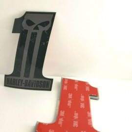 #1 Punisher black\grey tank emblems for Harley