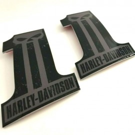 #1 Punisher black\grey tank emblems for Harley