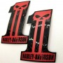 #1 Punisher black\red tank emblems for Harley