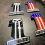 #1 Punisher black\white tank emblems for Harley