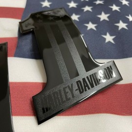 #1 Stars&Stripes black\black tank emblems for Harley