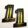 #1 Stars&Stripes black\gold tank emblems for Harley