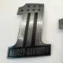 #1 Stars&Stripes black\silver tank emblems for Harley