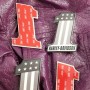 #1 Stars&Stripes grey tank emblems for Harley