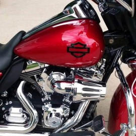Black tank emblems for Harley
