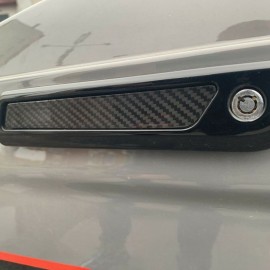 Carbon latch inserts kit for 2014+ Harley Touring bags