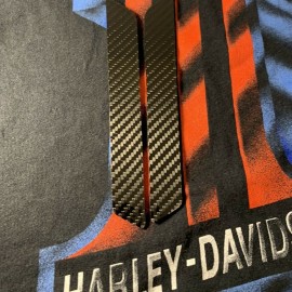 Carbon latch inserts kit for 2014+ Harley Touring bags