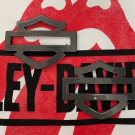 Gunship grey tank emblems for Harley