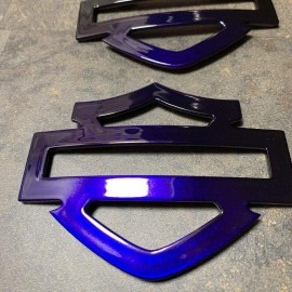 Purple tank emblems for Harley