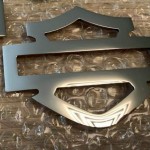Stainless steel tank emblems for Harley