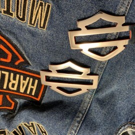 Stainless steel tank emblems for Harley