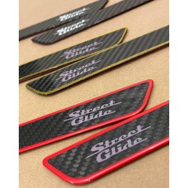 Carbon latch inserts kit for 2014+ Harley Touring bags