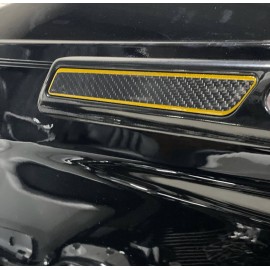 Carbon latch inserts kit for 2014+ Harley Touring bags