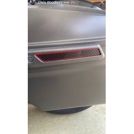 Carbon latch inserts kit for 2014+ Harley Touring bags