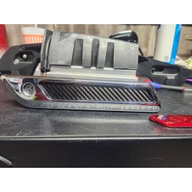 Carbon latch inserts kit for 2014+ Harley Touring bags