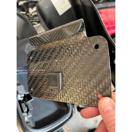 Carbon fiber saddlebag license plate mount