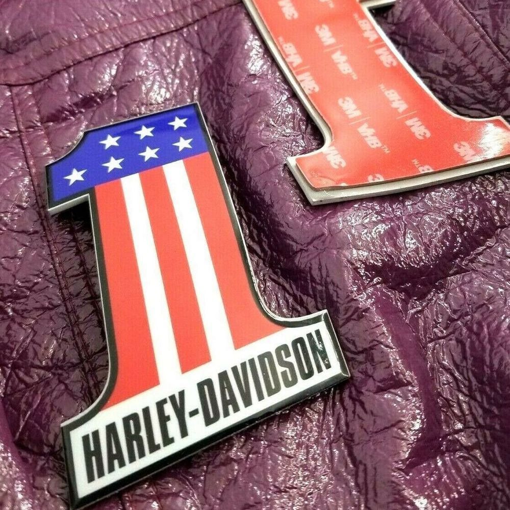 #1 Stars&Stripes color tank emblems for Harley - Image 6