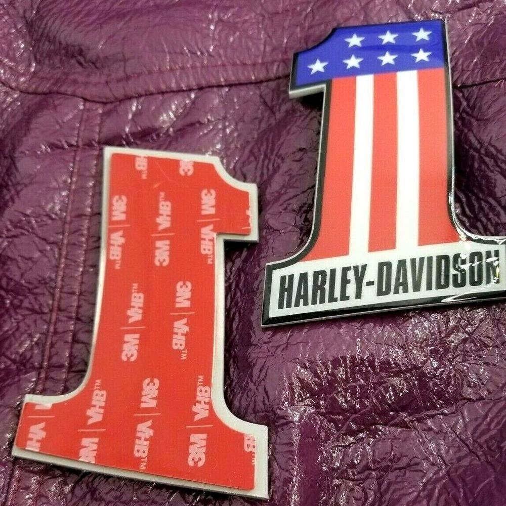 #1 Stars&Stripes color tank emblems for Harley - Image 8