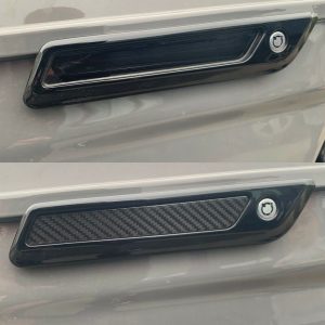 Carbon latch inserts kit for 2014+ Harley Touring bags