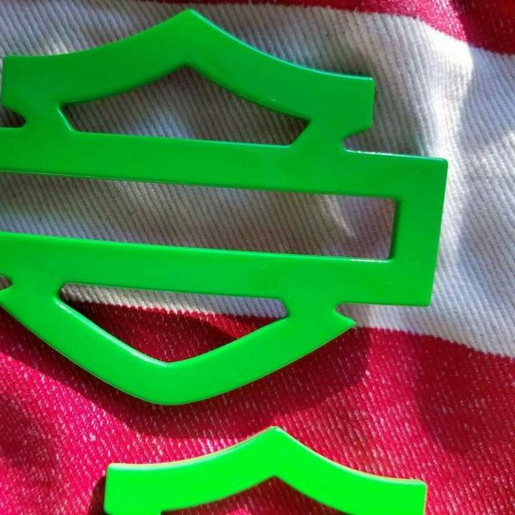 Lambo green tank emblems for Harley - Image 4