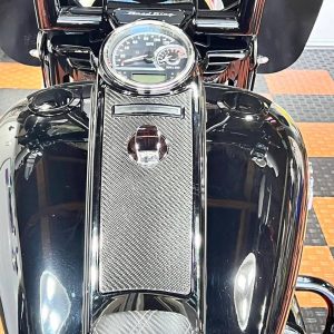 Carbon dash insert for Harley Road King